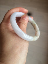 Load image into Gallery viewer, 53.6mm 100% natural Type A light green/red/purple (FU LU SHOU, 福禄寿) jadeite jade bangle W84-4031
