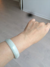 Load image into Gallery viewer, 52.9mm 100% natural Type A sunny green/white jadeite jade bangle AQ45-4140