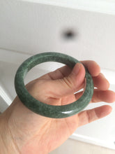 Load image into Gallery viewer, 56.5mm Certified Type A 100% Natural spinach green Jadeite Jade bangle KS82-0711
