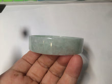 Load image into Gallery viewer, 54.3mm Certified Type A 100% Natural apple green thin jadeite jade bangle AQ47-8070