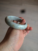 Load image into Gallery viewer, 58.8mm certified 100% natural Type A  green/blue/purple/brown jadeite jade bangle W83-9905