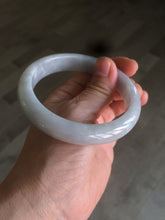 Load image into Gallery viewer, 58.3mm certified Type A 100% Natural green/white/super light purple Jadeite bangle AF70-9555