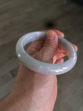 Load image into Gallery viewer, 58.3mm certified Type A 100% Natural green/white/super light purple Jadeite bangle AF70-9555