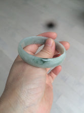 Load image into Gallery viewer, 52.9mm Certified Type A 100% Natural light green/brown Jadeite Jade bangle KS77-2354