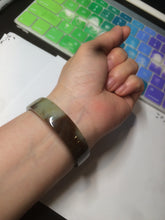 Load image into Gallery viewer, 51mm certified Type A 100% Natural sugar brown square Jadeite Jade bangle H152-2751