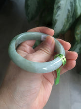 Load image into Gallery viewer, 54mm Certified Type A 100% Natural light green/dark green jadeite jade bangle AJ15-2014