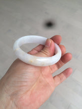 Load image into Gallery viewer, 48mm Type A 100% Natural sunny green/purple/yellow oval Jadeite Jade bangle W82-7916