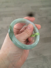 Load image into Gallery viewer, 54mm Certified Type A 100% Natural light green/dark green jadeite jade bangle AJ15-2014