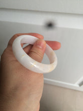 Load image into Gallery viewer, 48mm Type A 100% Natural sunny green/purple/yellow oval Jadeite Jade bangle W82-7916
