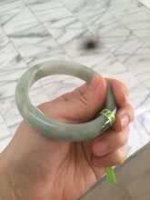 Load image into Gallery viewer, 54mm Certified Type A 100% Natural light green/dark green jadeite jade bangle AJ15-2014