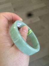Load image into Gallery viewer, 50.6mm Certified type A 100% Natural apple green Jadeite Jade bangle X78-7271