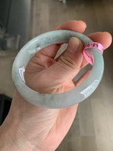 Load image into Gallery viewer, 56.4mm Certified Jadeite Jade bangle Type A 100% Natural icy green W25-0780
