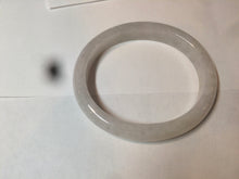 Load image into Gallery viewer, 50mm Certified Type A 100% Natural icy watery green white oval Jadeite Jade bangle D65-2850