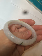 Load image into Gallery viewer, 50mm Certified Type A 100% Natural icy watery green white oval Jadeite Jade bangle D65-2850