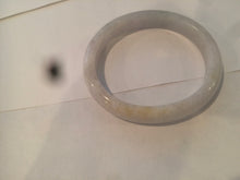 Load image into Gallery viewer, 50mm Certified Type A 100% Natural icy watery green white oval Jadeite Jade bangle D65-2850