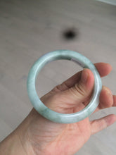 Load image into Gallery viewer, 56.6mm Certified type A 100% Natural sunny green purple Jadeite Jade bangle N95-0465