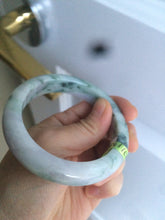 Load image into Gallery viewer, 57.7mm certified type A 100% Natural green/white/purple Jadeite Jade bangle AC44-6203