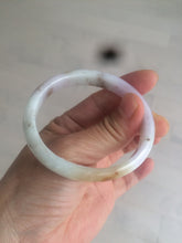 Load image into Gallery viewer, 51.5mm Certified Type A 100% Natural light green/purple/yellow/brown oval shape Jadeite Jade bangle AS14-0710