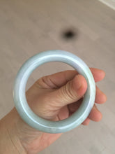 Load image into Gallery viewer, 55mm Certified type A 100% Natural green/purple chubby round cut Jadeite bangle AT8-1127