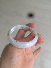 Load image into Gallery viewer, 51.5mm Certified Type A 100% Natural light green/purple/yellow/brown oval shape Jadeite Jade bangle AS14-0710