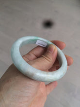 Load image into Gallery viewer, 54mm certified Type A 100% Natural sunny green/white/brown Jadeite Jade bangle R71-5675