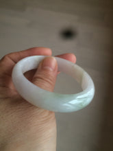 Load image into Gallery viewer, 50mm Certified Type A 100% Natural light green/purple Jadeite Jade bangle C37-7910
