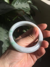Load image into Gallery viewer, 54mm certified Type A 100% Natural sunny green/white/brown Jadeite Jade bangle R71-5675