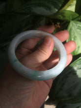 Load image into Gallery viewer, 54mm certified Type A 100% Natural sunny green/white/brown Jadeite Jade bangle R71-5675