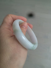 Load image into Gallery viewer, 50mm Certified Type A 100% Natural light green/purple Jadeite Jade bangle C37-7910