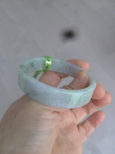 Load image into Gallery viewer, 52mm Certified type A 100% Natural sunny green/purple Jadeite Jade bangle X79-7275