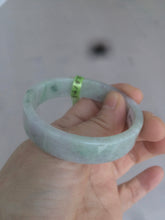 Load image into Gallery viewer, 52mm Certified type A 100% Natural sunny green/purple Jadeite Jade bangle X79-7275