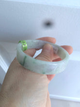 Load image into Gallery viewer, 52mm Certified type A 100% Natural sunny green/purple Jadeite Jade bangle X79-7275