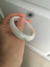 Load image into Gallery viewer, 50mm Certified Type A 100% Natural light green/purple Jadeite Jade bangle C37-7910