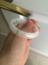 Load image into Gallery viewer, 50mm Certified Type A 100% Natural light green/purple Jadeite Jade bangle C37-7910