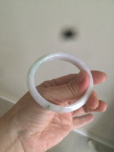 Load image into Gallery viewer, 50mm Certified Type A 100% Natural light green/purple Jadeite Jade bangle C37-7910