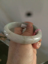 Load image into Gallery viewer, 56mm certified 100% natural Type green/white jadeite jade bangle A39-1623