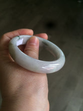 Load image into Gallery viewer, 54.5mm Certified Type A 100% Natural white/green/purple/yellow (FU LU SHOU) Jadeite Jade bangle AF63-9783