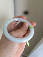 Load image into Gallery viewer, 52mm certified Type A 100% Natural green/orange/white round cut Jadeite Jade bangle R72-5679