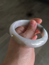Load image into Gallery viewer, 54.5mm Certified Type A 100% Natural white/green/purple/yellow (FU LU SHOU) Jadeite Jade bangle AF63-9783