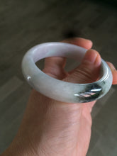 Load image into Gallery viewer, 54.5mm Certified Type A 100% Natural white/green/purple/yellow (FU LU SHOU) Jadeite Jade bangle AF63-9783