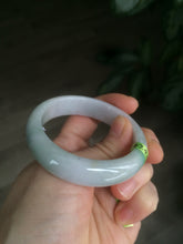 Load image into Gallery viewer, 49.5mm Certified Type A 100% Natural sunny green oval Jadeite Jade bangle AJ6-5095