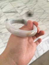 Load image into Gallery viewer, 54.5mm Certified Type A 100% Natural white/green/purple/yellow (FU LU SHOU) Jadeite Jade bangle AF63-9783