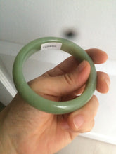 Load image into Gallery viewer, 55.5mm certified 100% Natural green/yellow nephrite Jade bangle HE17-8450