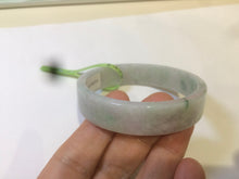 Load image into Gallery viewer, 52mm Certified type A 100% Natural sunny green/purple Jadeite Jade bangle X79-7275
