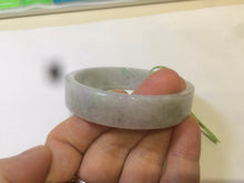 Load image into Gallery viewer, 52mm Certified type A 100% Natural sunny green/purple Jadeite Jade bangle X79-7275
