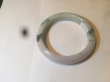 Load image into Gallery viewer, 53.6mm certified 100% natural Type A sunny green purple white jadeite jade bangle AS21-4141