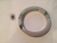 Load image into Gallery viewer, 53.6mm certified 100% natural Type A sunny green purple white jadeite jade bangle AS21-4141