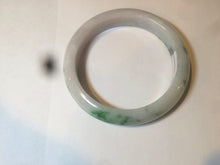 Load image into Gallery viewer, 53.6mm certified 100% natural Type A sunny green purple white jadeite jade bangle AS21-4141