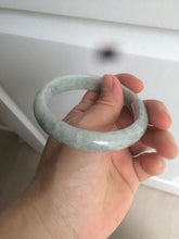Load image into Gallery viewer, 58mm Certified Type A 100% Natural light green/gray Jadeite Jade bangle W76-4542