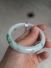 Load image into Gallery viewer, 53.6mm certified 100% natural Type A sunny green purple white jadeite jade bangle AS21-4141